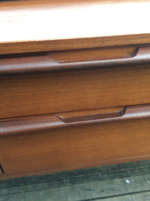 Vintage 1960s Avalon 4 Drawer Sideboard Dressing Table 