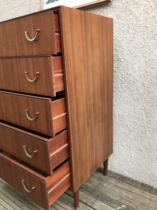 Another Mid Century Teak Tall Boy Chest of Drawers by Meredew 