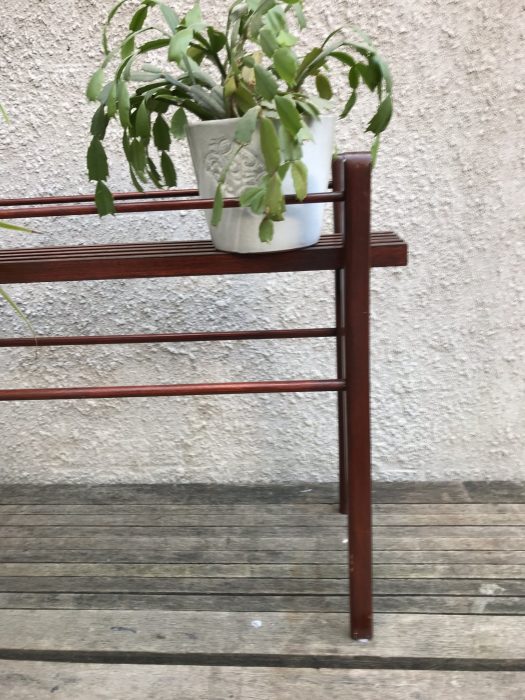 Vintage Danish Style Wooden Trough / Plant Stand