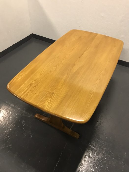 Vintage Ercol Blonde Refectory Dining Kitchen Table