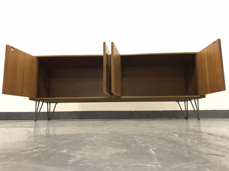 Vintage 1970s G-Plan Teak Sideboard Cabinet on Hairpin Legs