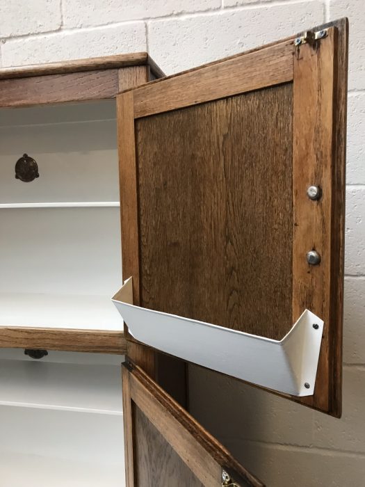 Vintage 1938 Wooden Utility Kitchen Cabinet / Kitchen Maid - Hoosier Style