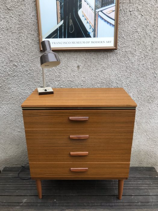 Retro Pair of Matching Chest of Drawers Mid Century Vintage