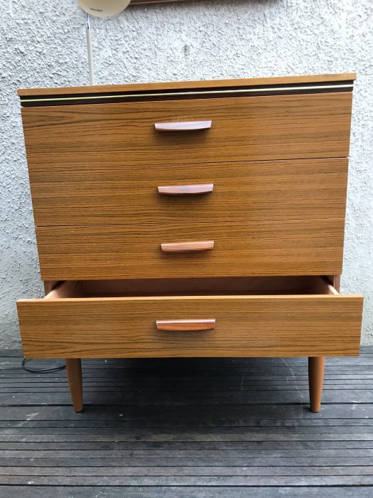 Retro Pair of Matching Chest of Drawers Mid Century Vintage