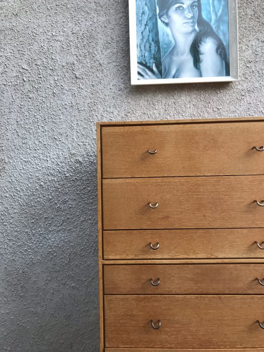 Vintage Mid Century Stag Oak Chest of Drawers / Tallboy