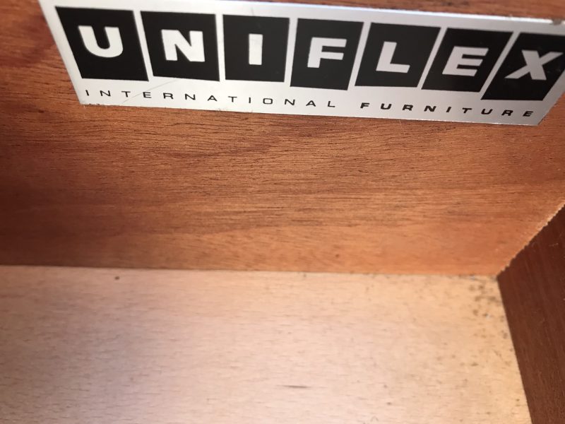 Mid Century Vintage Chest Of 5 Drawers by UNIFLEX