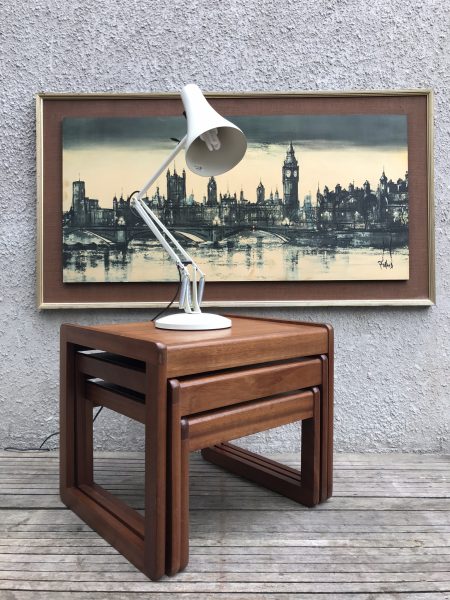 Retro Teak Nest Of Tables Danish Style 