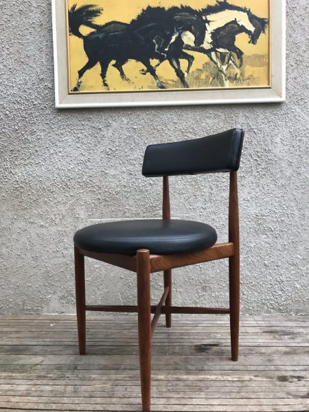 Classic 4 Kofod Larsen Dining Chairs and G PLAN FRESCO Dining Table