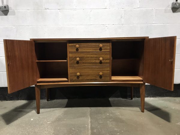 Vintage Mid Century Sideboard / Credenza / Cabinet 1960s Morris of Glasgow