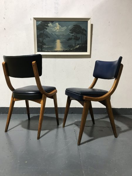 Pair Of Mid Century Vintage Stoe Ben Chairs Dining Chairs 