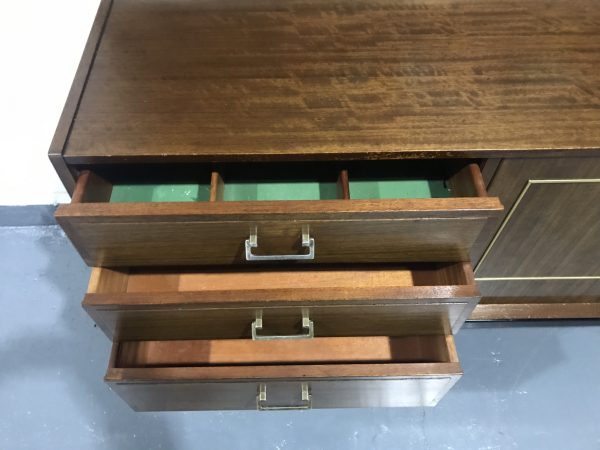 Vintage Mid Century NATHAN Tola / Teak Sideboard TV Unit Media Unit
