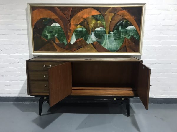 Vintage Mid Century NATHAN Tola / Teak Sideboard TV Unit Media Unit