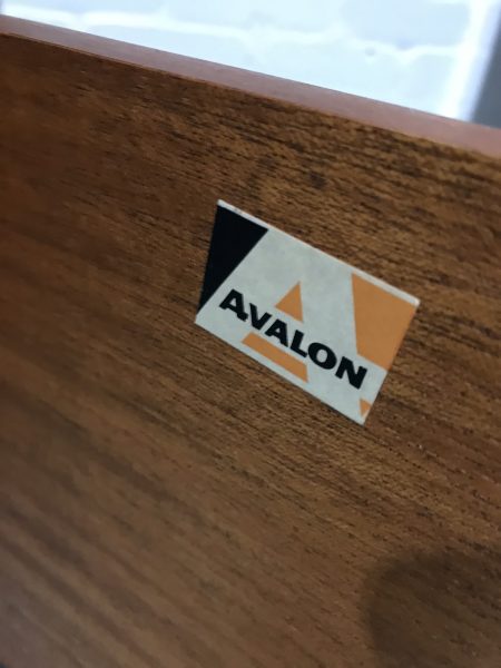 Pair of Retro Vintage 1960s AVALON Bedside Cabinets / Cupboards