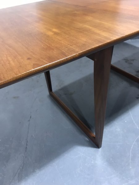 Vintage Retro 1960s Danish Extendable Teak Dining Table Gunther Hoffsted Style