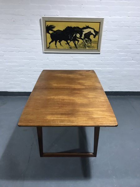 Danish Teak Extendable Dining Table and Six Chairs