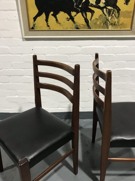 6 x Vintage Retro Mid Century G Plan / Danish Style Teak Dining Chairs