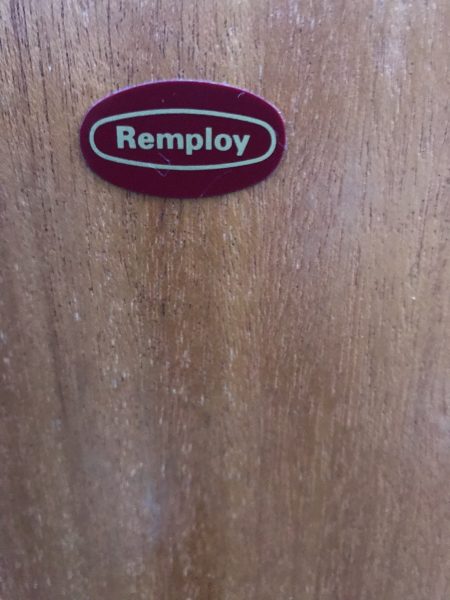 Vintage Retro Mid Century Teak Record / Vinyl Storage Cabinet by REMPLOY