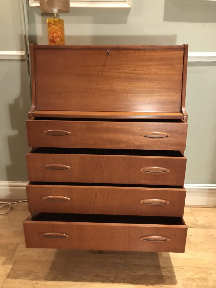 Vintage Mid Century JENTIQUE Bureau Desk Drawers