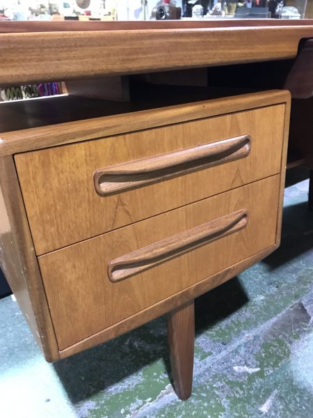 Mid Century G PLAN FRESCO Floating Top Desk / Dressing Table with Mirror & Matching Stool