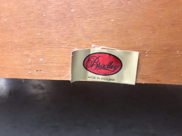 Vintage Pair of BRADLEY Yew Wood Chests of 9 Drawers with Bowed Fronts 