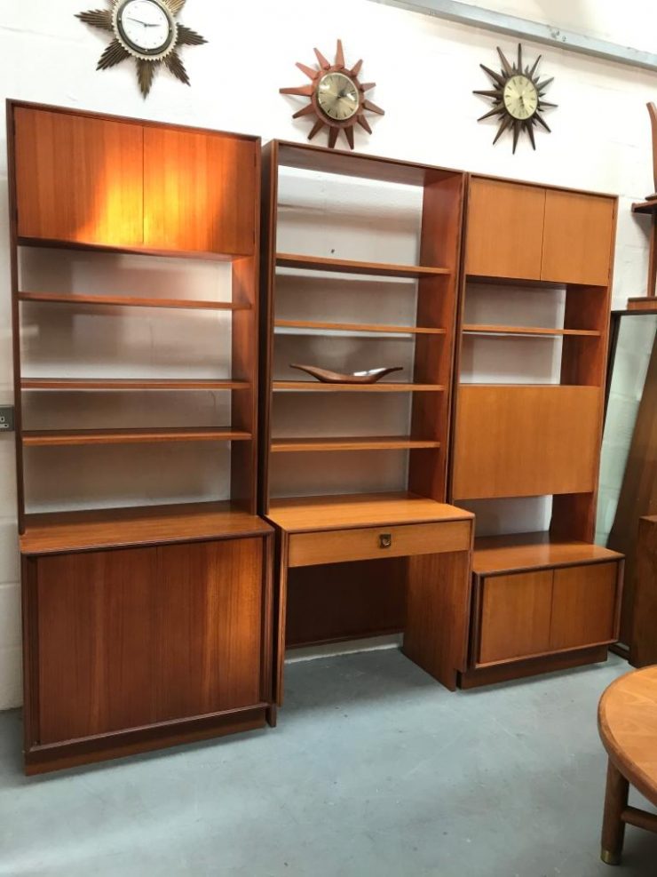 A Trio of Vintage Retro G PLAN ‘Form Five’ Range Wall Units