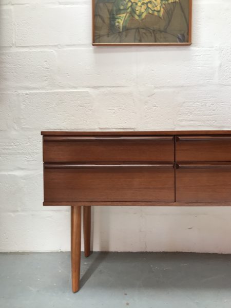 Vintage 1960s Avalon 4 Drawer Sideboard / Dressing Table