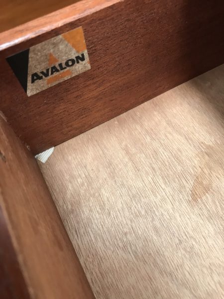 Vintage 1960s Avalon 3 Drawer Chest of Drawers