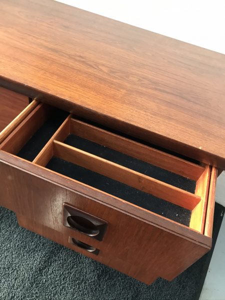 Mid Century Bath Cabinet Makers (BCM) Teak Sideboard Retro