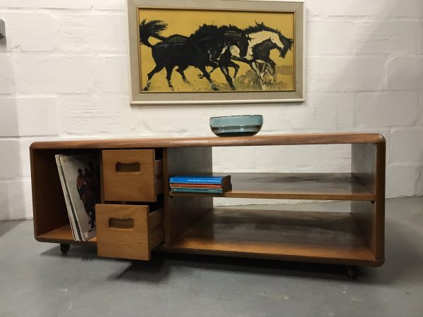 Retro Record TV Media Unit Cabinet or Coffee Table 