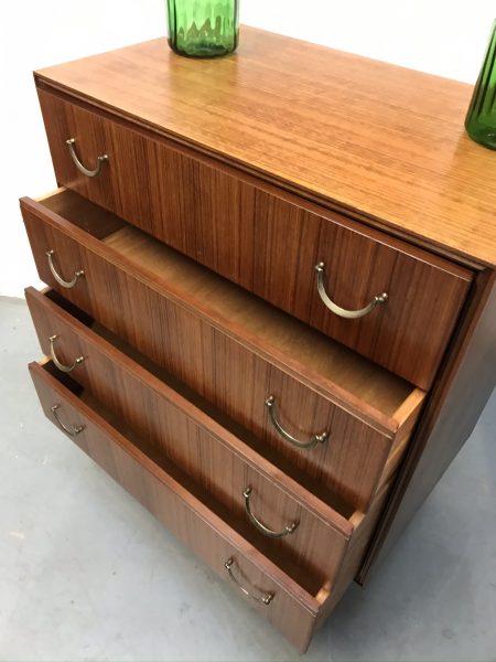 Vintage Mid Century Teak Chest of Drawers by Meredew 