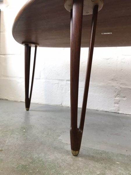 Mid Century Danish Teak Tripod Coffe / Side Table by BC Møbler 1950s
