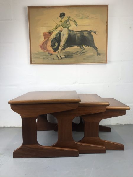 Portwood 1979s Retro Vintage Teak Nesting Tables