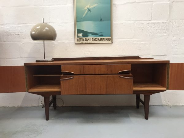 Mid Century Teak Low Sideboard by Remploy
