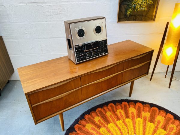 Vintage 1960s Austinsuite Slim Sideboard / Chest of Drawers