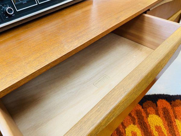 Vintage 1960s Austinsuite Slim Sideboard / Chest of Drawers