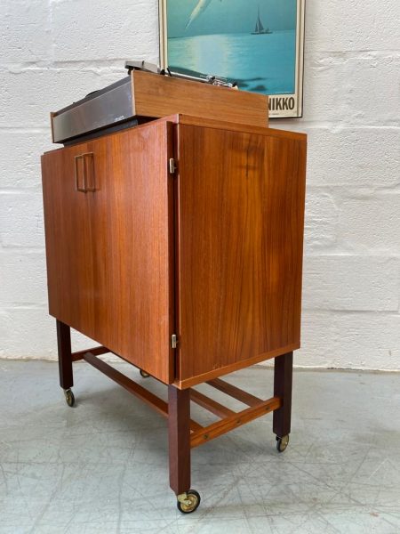 Mid Century 1960s Vinyl Record Cabinet
