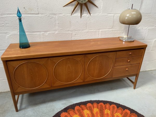1960s Teak 'Circles' Sideboard Manufactured by Nathan Furniture