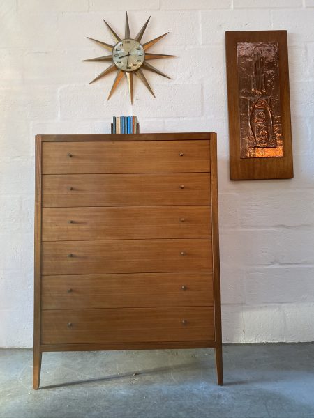 Mid Century Tallboy / Chest of Drawers by Loughborough Furniture