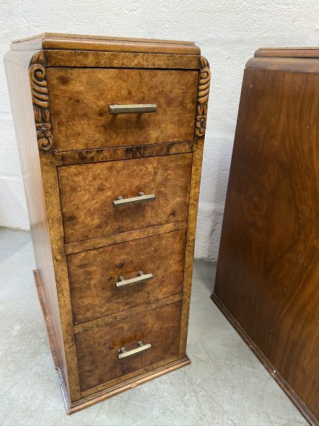 Pair of Vintage 1940s Art Deco Cabinets