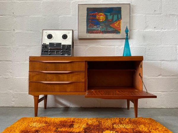 Vintage Teak Small Sideboard by Elliots of Newbury