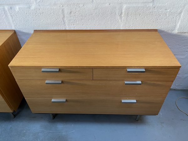 Pair of Mid Century 1960s Stag 'Fineline' Chest of Drawers by John & Slyvia Reid 