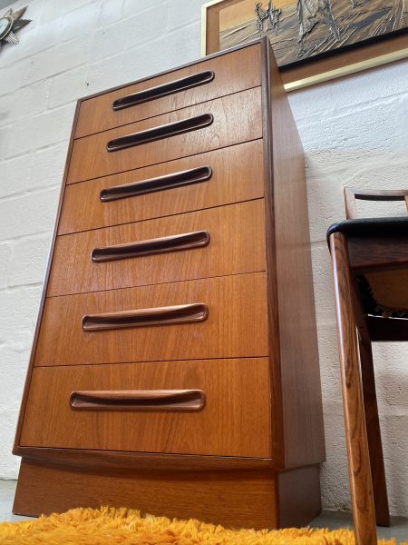 Vintage Classic G Plan 'Fresco' Tallboy / Chest of Drawers