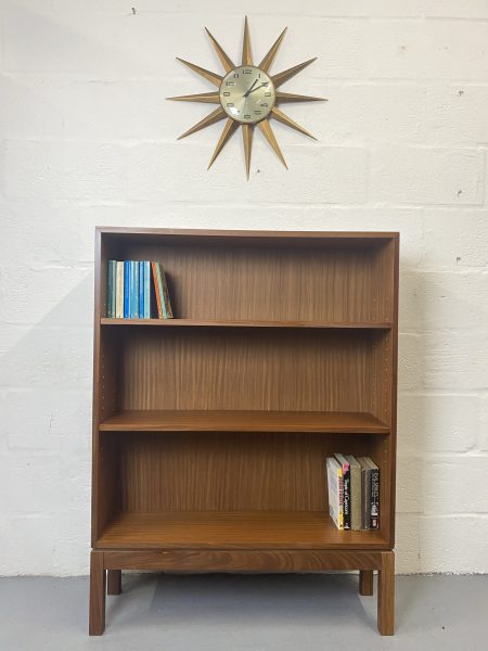Retro Late 20th Century Broad Arrow Marked Ex Military Teak Bookcase Shelves