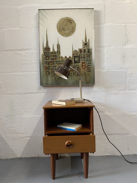 Retro Teak 1960s Bedside Cabinet By Schrieber