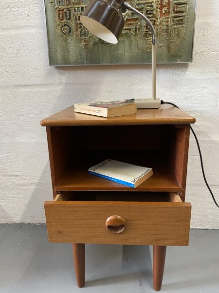 Retro Teak 1960s Bedside Cabinet By Schrieber