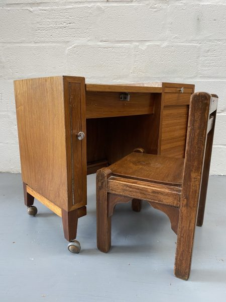 Vintage Child’s Oak Desk and Chair