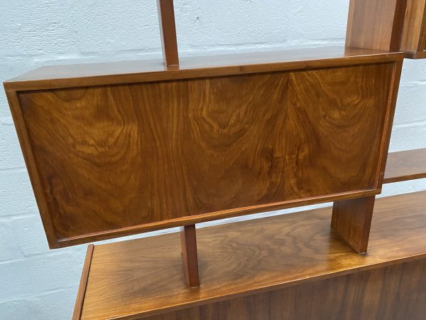 Mid Century 1960s Vintage Teak Room Divider / Bookcase