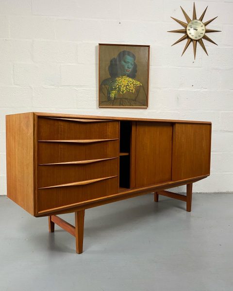 Mid Century Sideboard by E.W. Bach for Sejling Skabe Denmark, 1960s