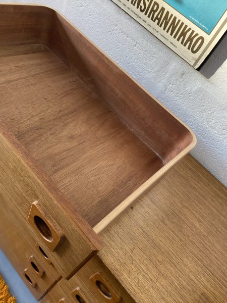 Late 1960s Mid Century Vintage SCHREIBER Double Bank of Drawers Retro
