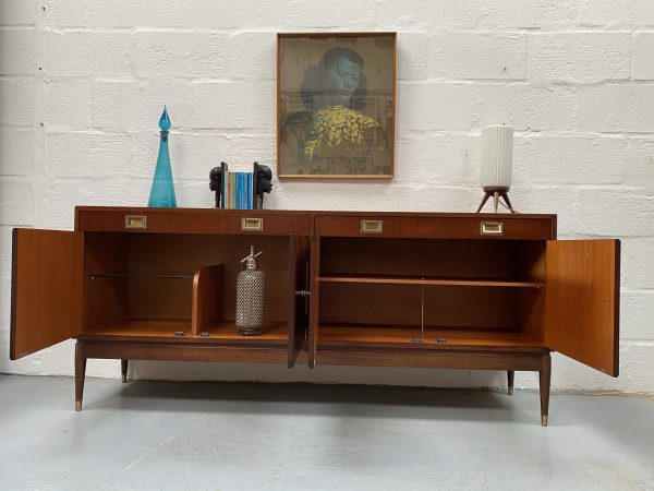 1960s Mid Century Greaves & Thomas Mahogany Sideboard 